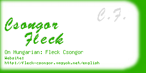 csongor fleck business card